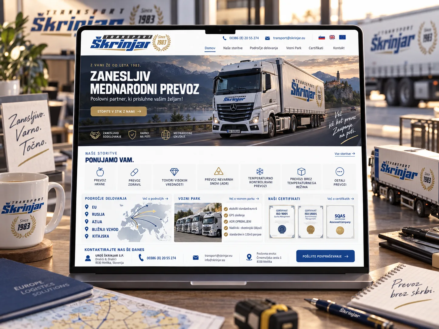 Predogled spletne strani TRANSPORT ŠKRINJAR