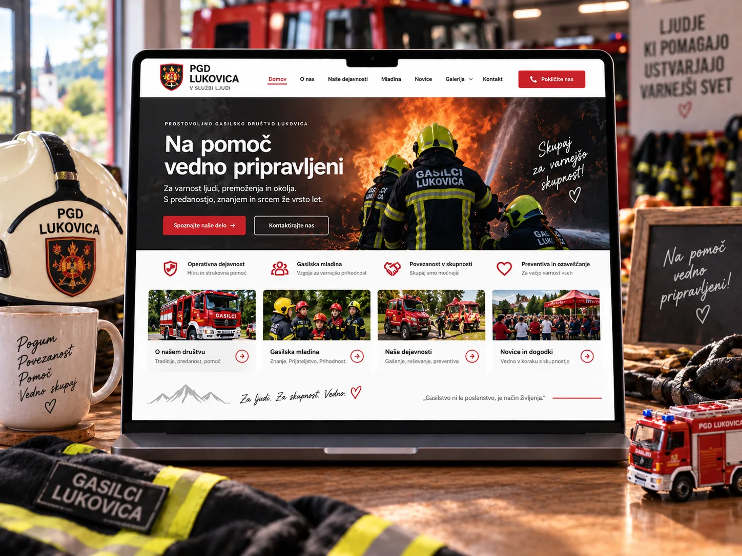 Predogled spletne strani GASILCI LUKOVICA