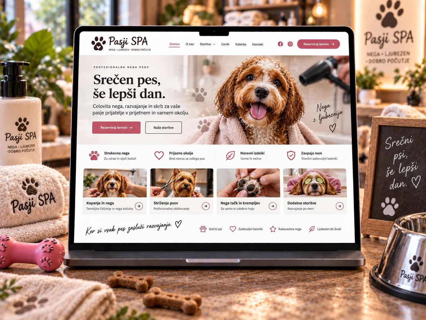 Predogled spletne strani PASJI SPA ALIA